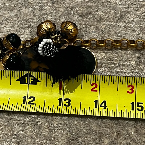 JCREW brushed gold necklace with tassels - Picture 5 of 9